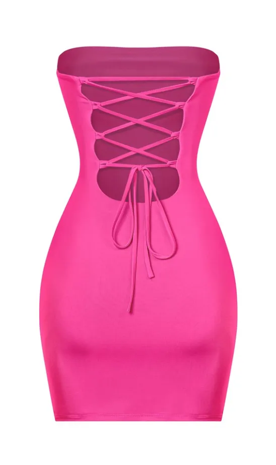 Abba Mini Tube Dress (Fuchsia Pink)