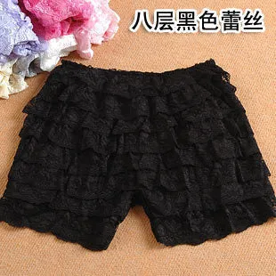 Cake Track Shorts Three Layer Lace Safety Pants Anti-Exposed Outdoor Thin Summer Culottes