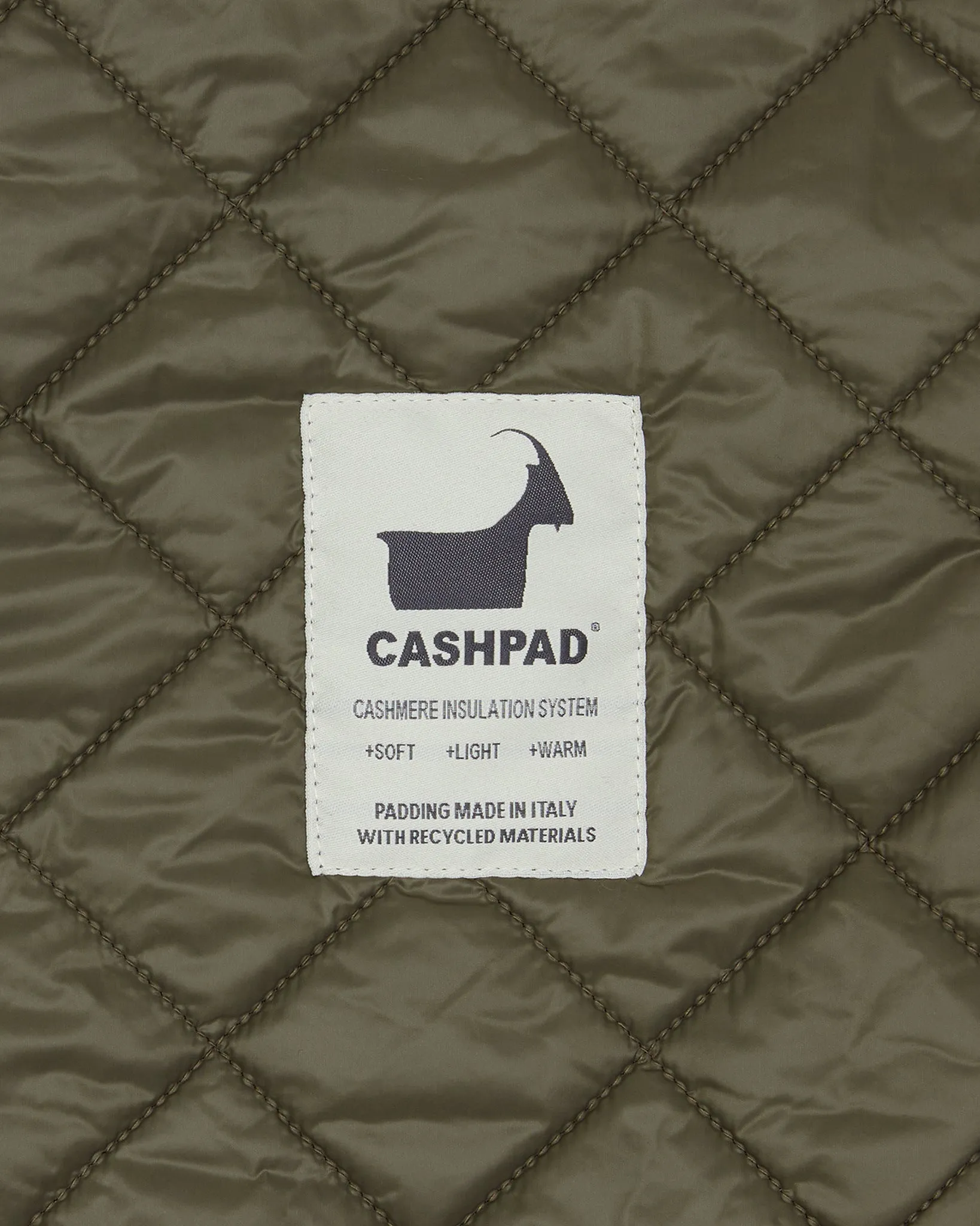 Cashpad Fishtail Parka in Green Dry Waxed Poplin