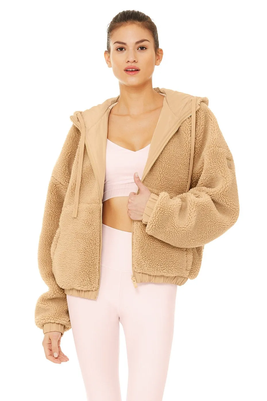 Duality Reversible Sherpa Jacket - Putty/Pristine/Soft Pink