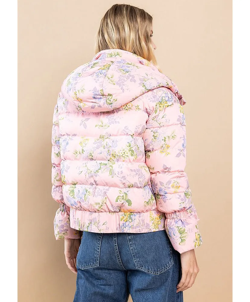 Fancy In Floral Puff Jacket