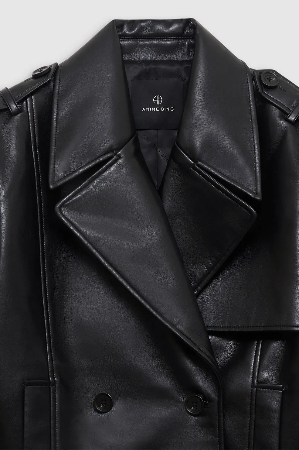 Greer Jacket - Black Recycled Leather