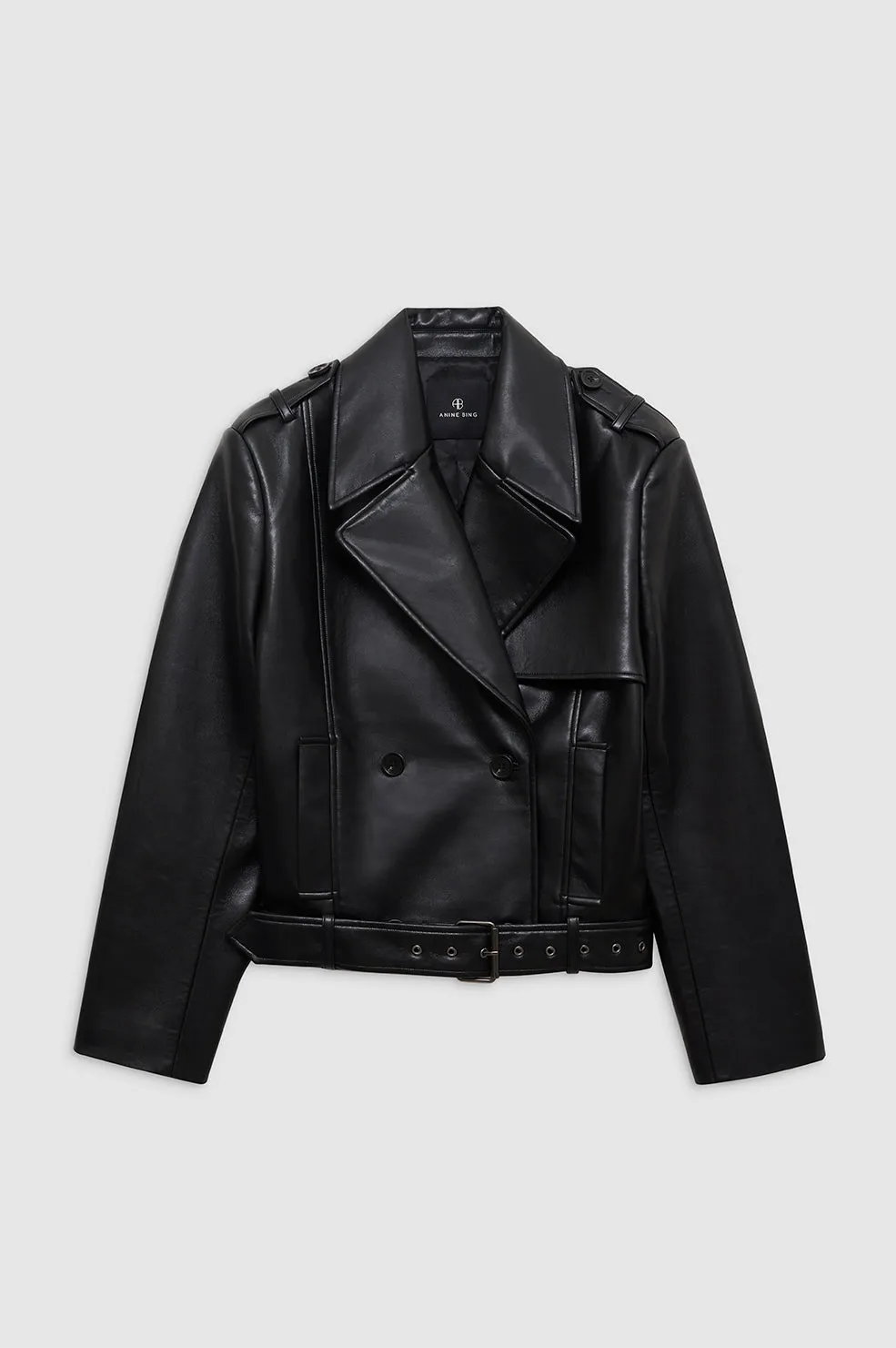 Greer Jacket - Black Recycled Leather