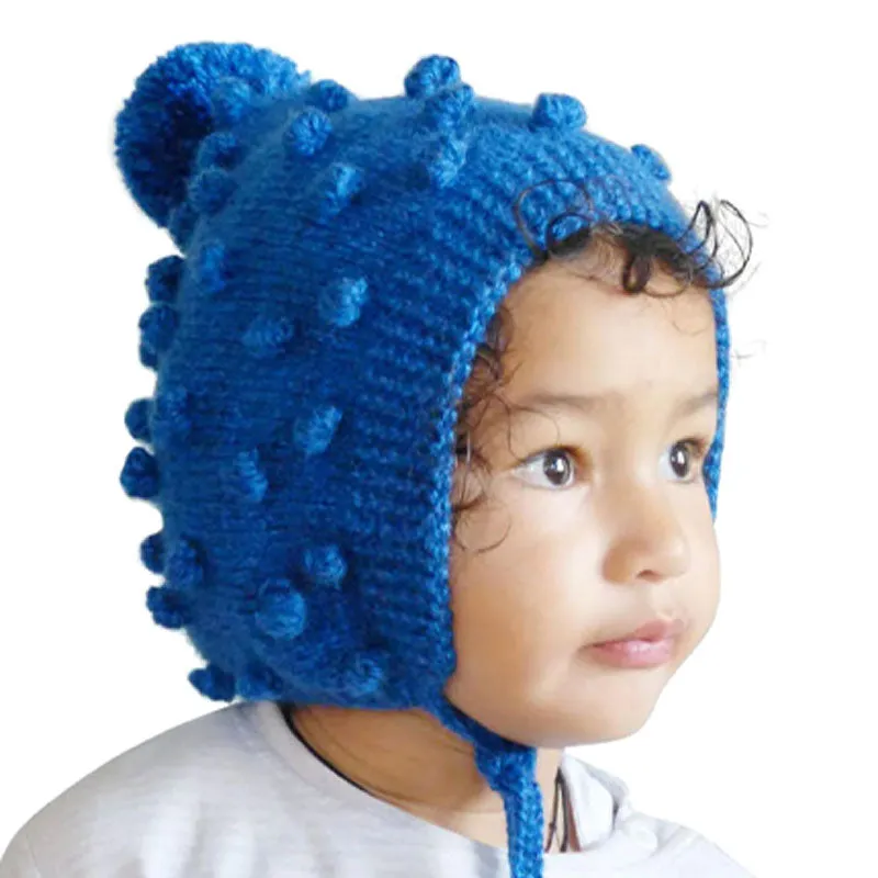 Indigo Popcorn Bonnet