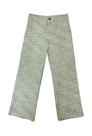 Le Culottes - Green and Pink Plaid Knit