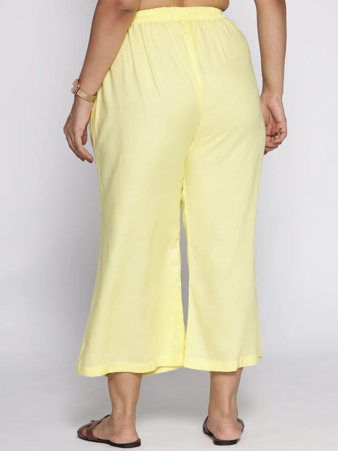 Lemon Rayon Culottes