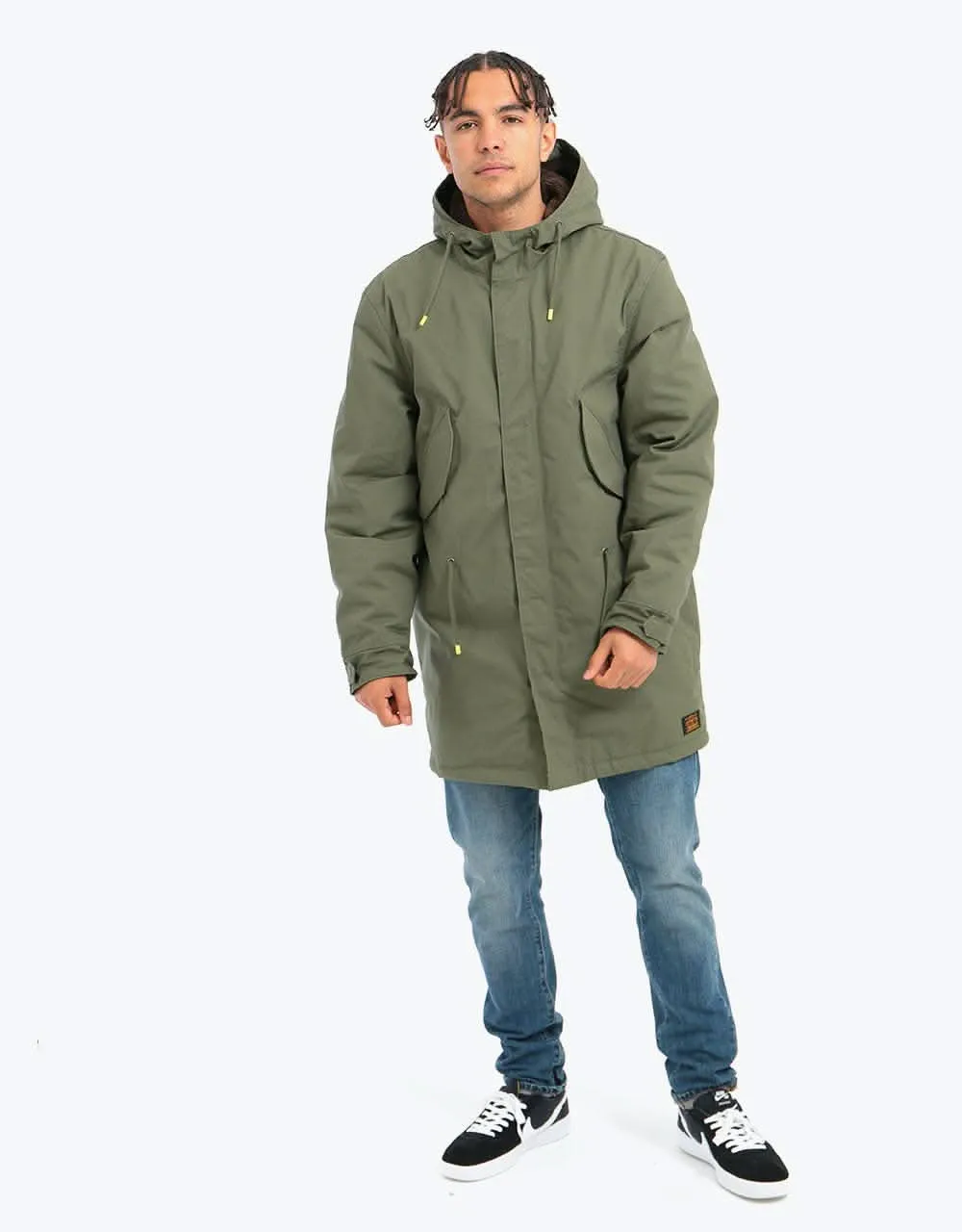 Levi's Skateboarding Fish Tail Parka Jacket - Olive Night