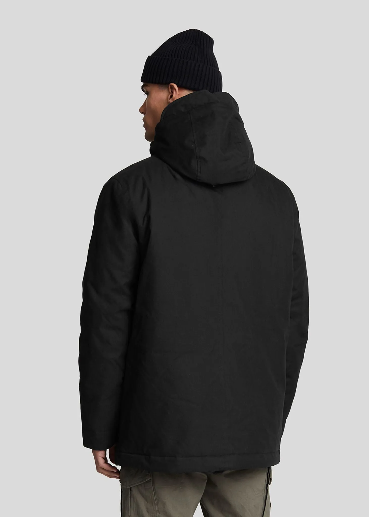 Lyle and Scott Microfleece parka 2.0 - jet black