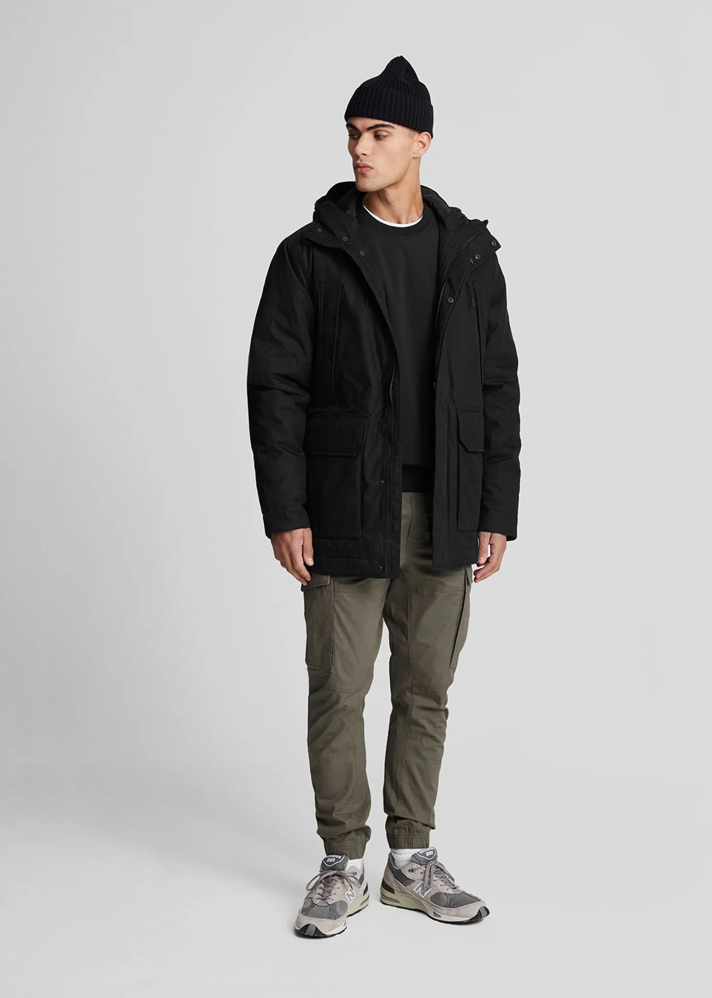 Lyle and Scott Microfleece parka 2.0 - jet black