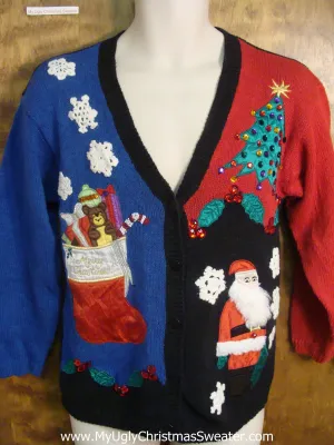 Retro 80s Christmas Eve Ugly Xmas Sweater