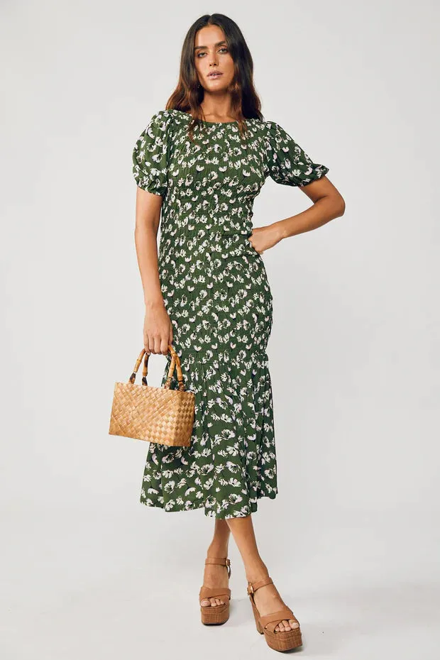 Rue Stiic Isabella Maxi Smock Dress in Garden Bloom - Final Sale