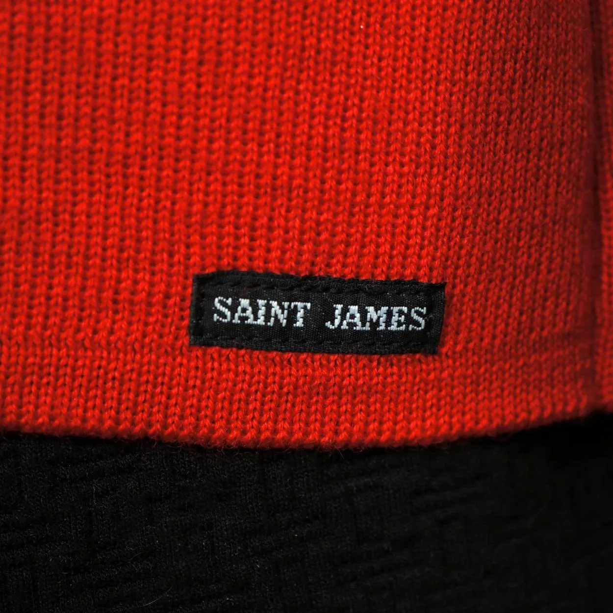 Saint James France Red Cardigan Sweater Wool Knit Yacht Wear Ladies US Size 12