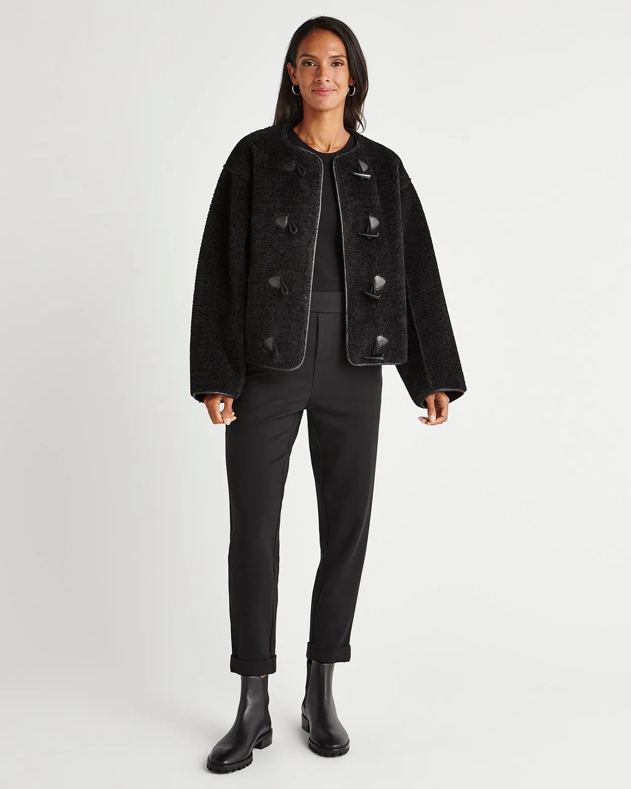 Splendid x Cella Jane Reversible Sherpa Coat