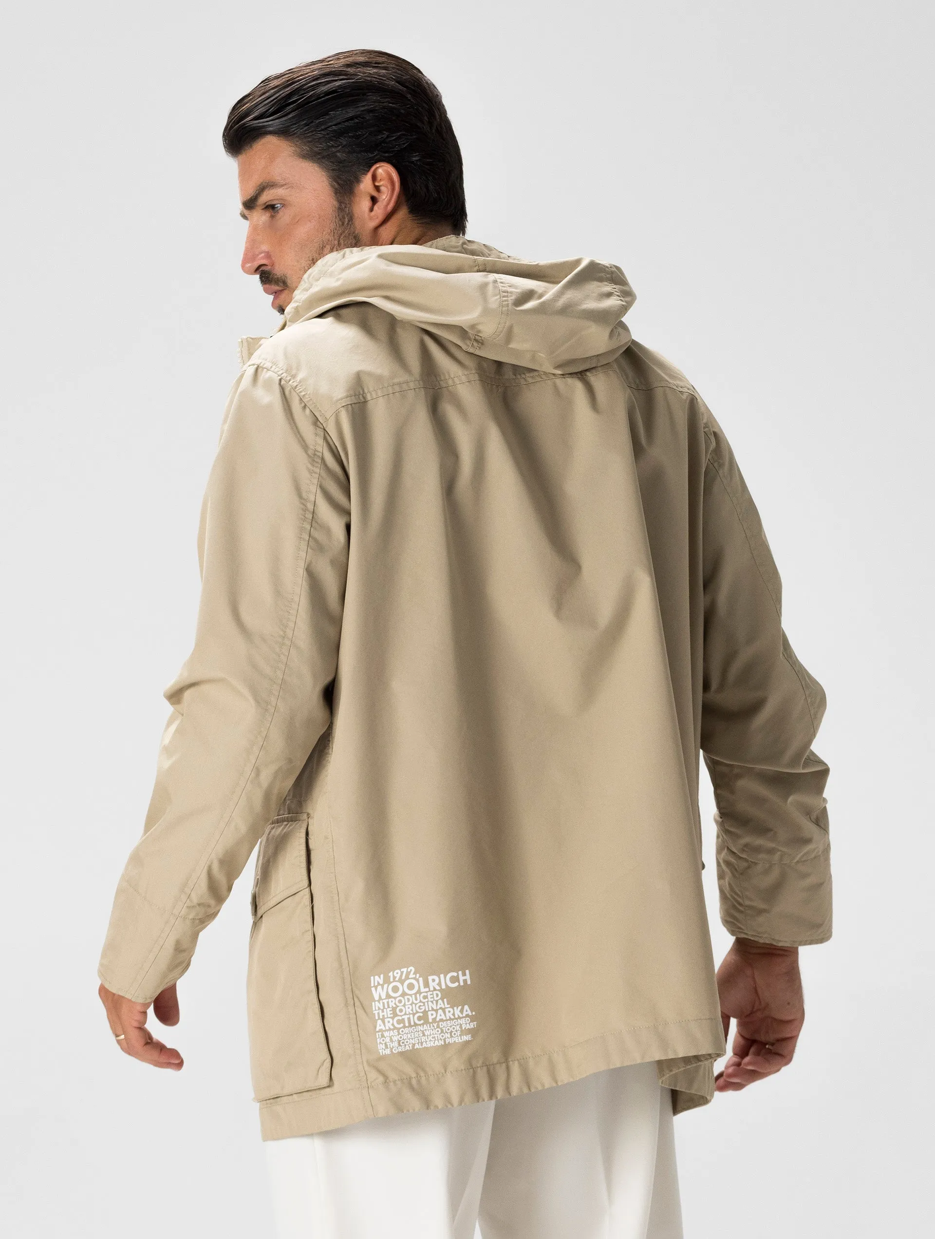 SUMMER PARKA IN LIGHT BROWN