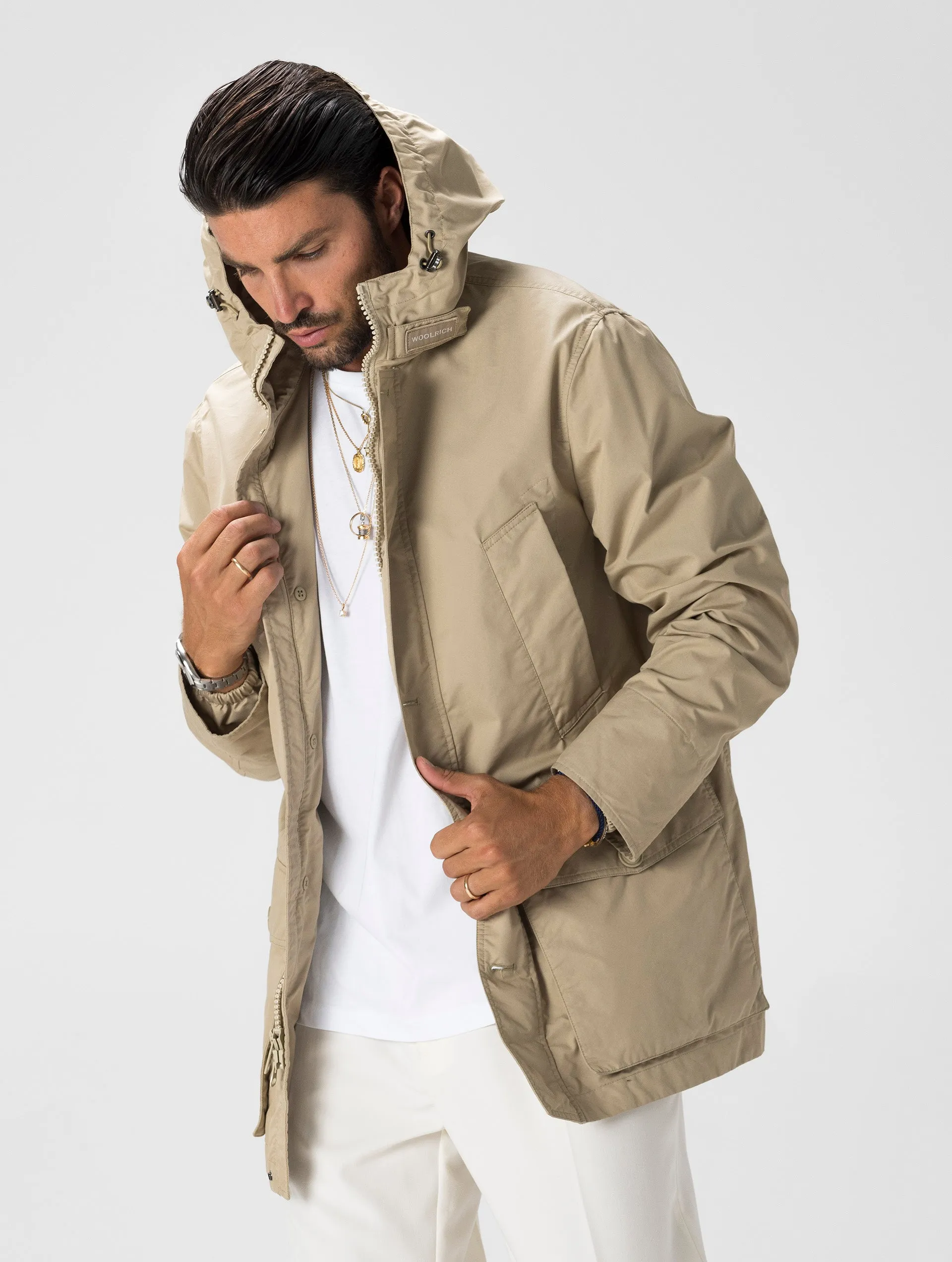 SUMMER PARKA IN LIGHT BROWN