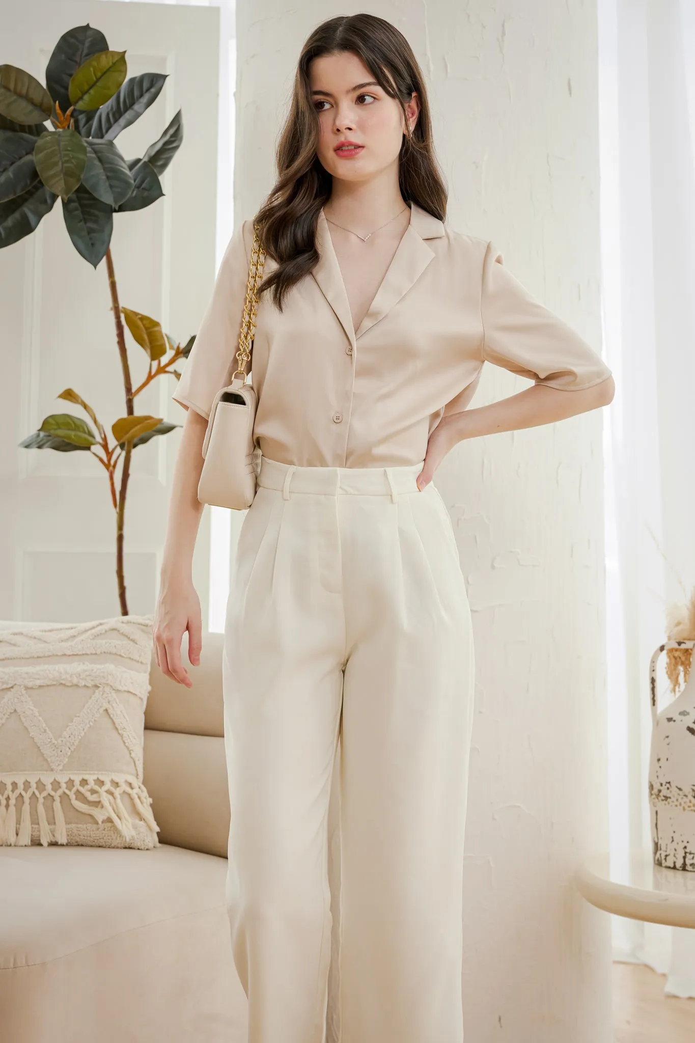 Timeless Culottes Pants in White