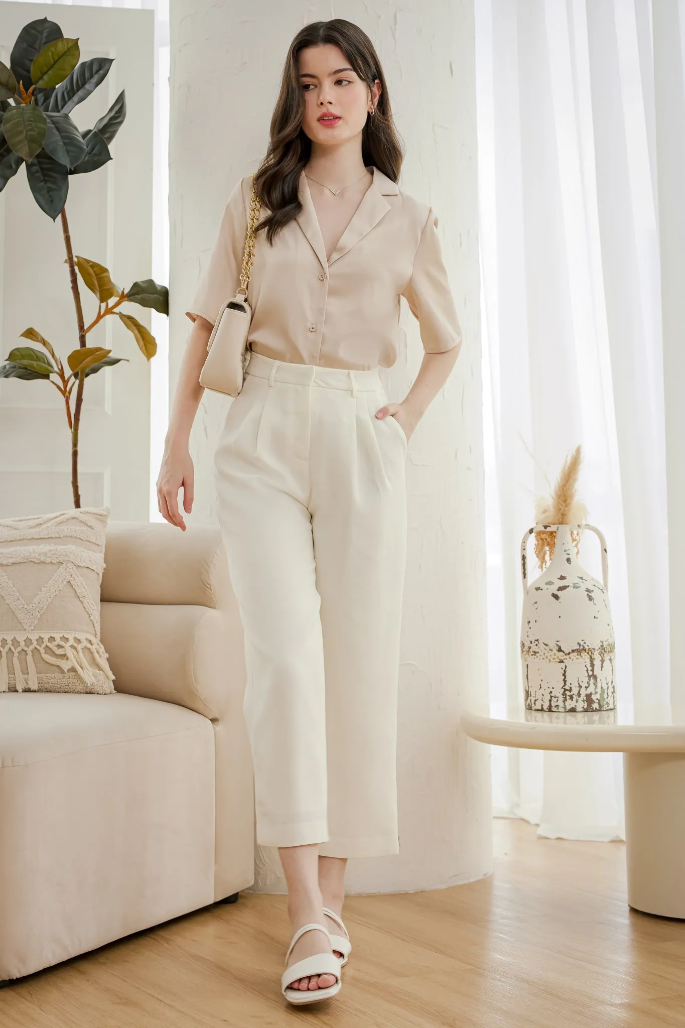 Timeless Culottes Pants in White