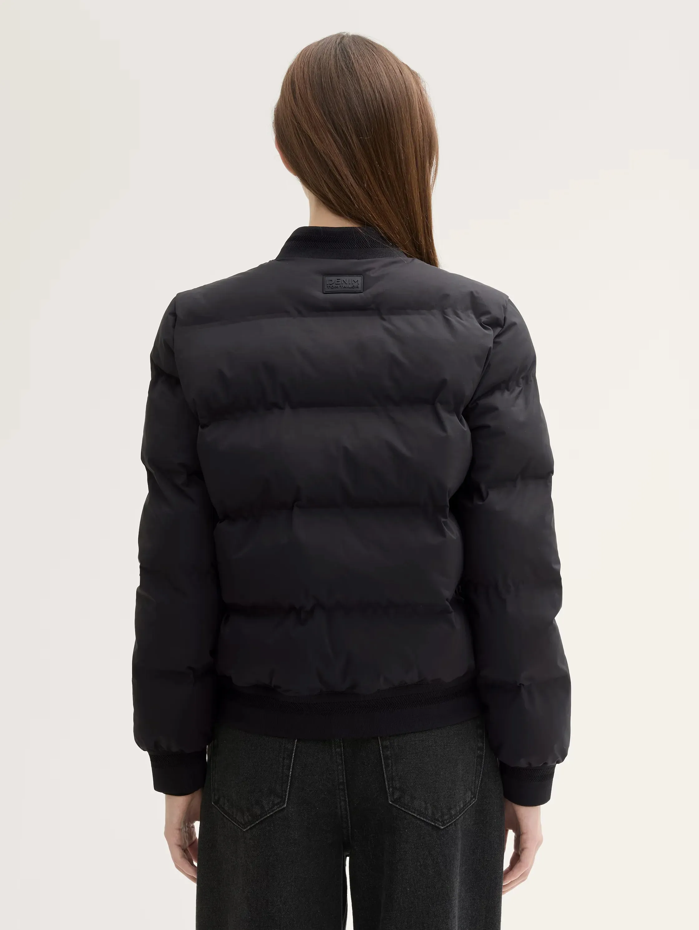 Tom Tailor Water-Repellent Puffer Black Jacket