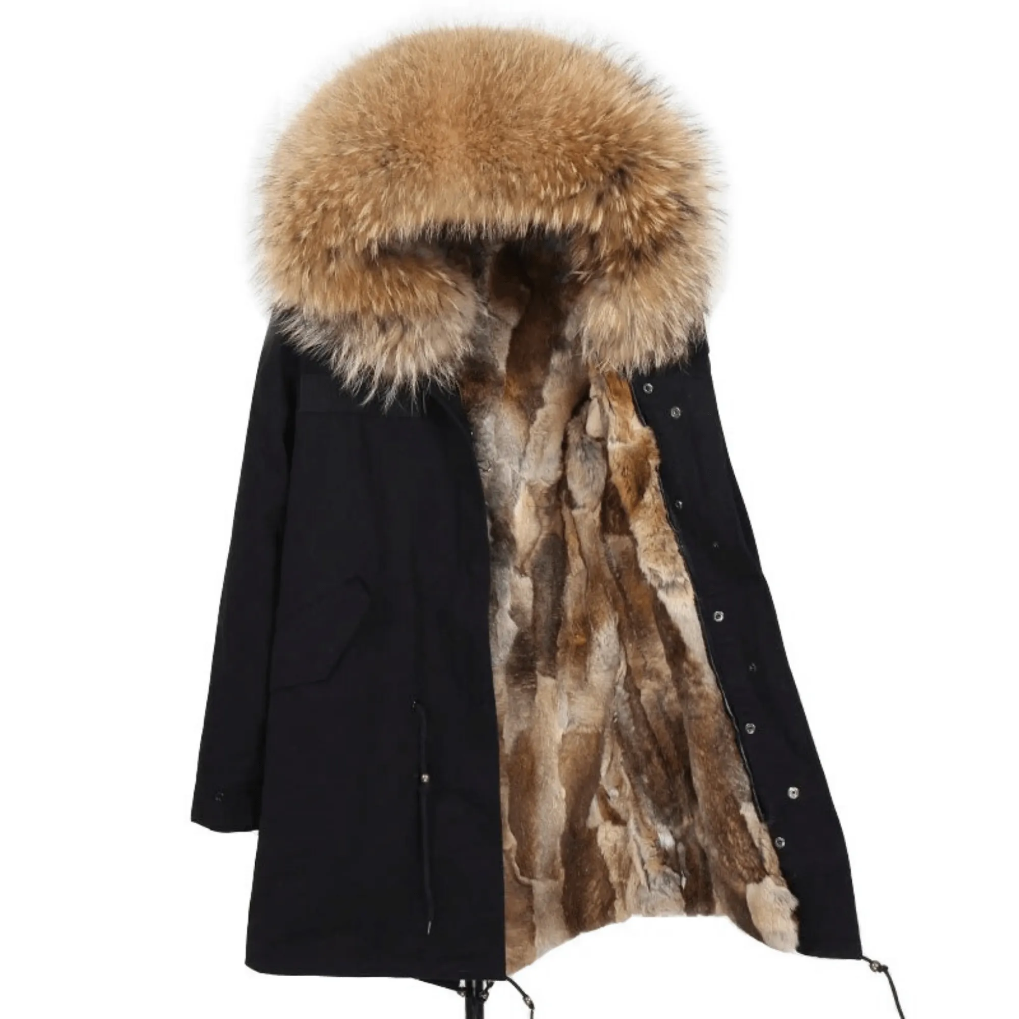 Women's Luxury Real Fur Waterproof Parka "Beta Style"