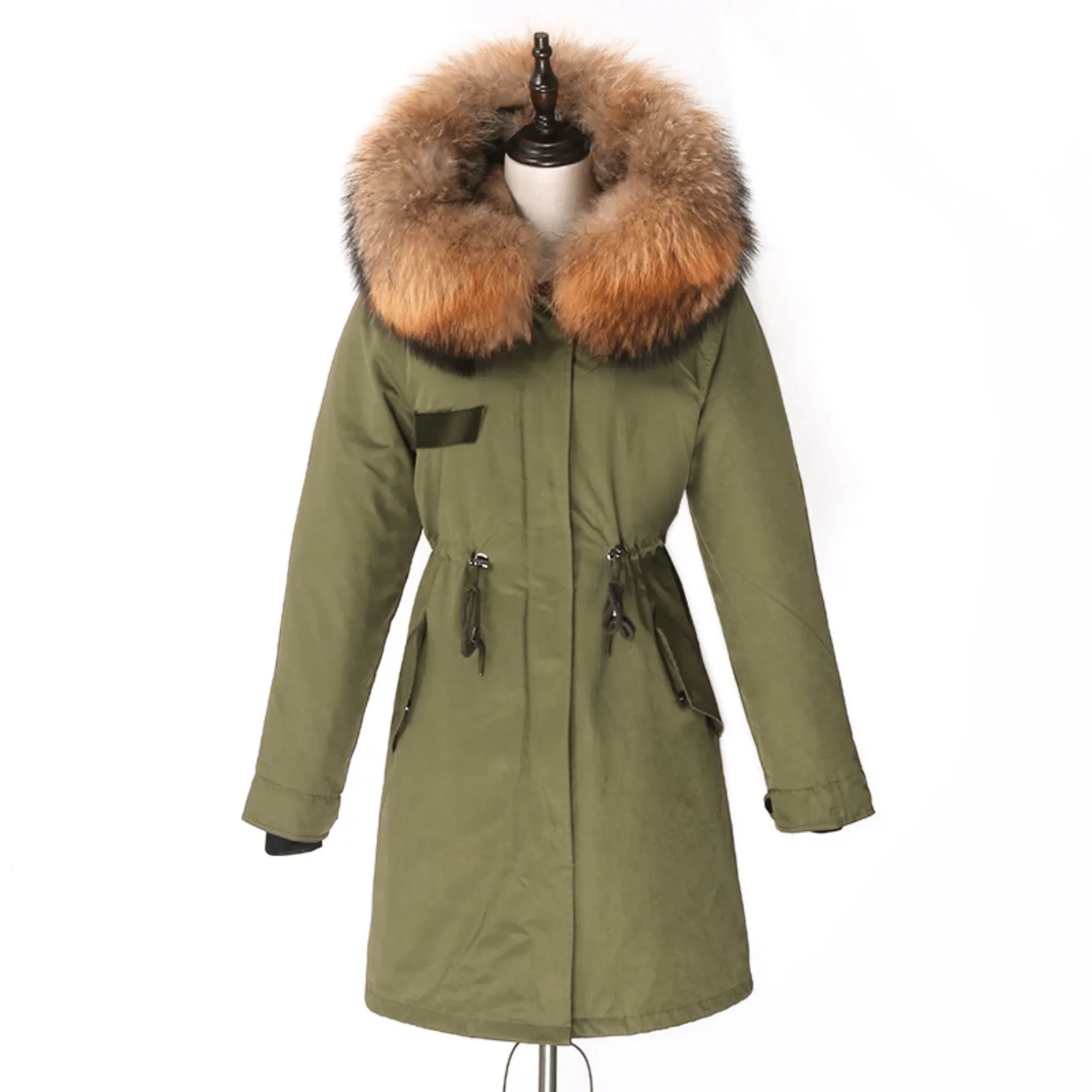 Women's Luxury Real Fur Waterproof Parka "Beta Style"