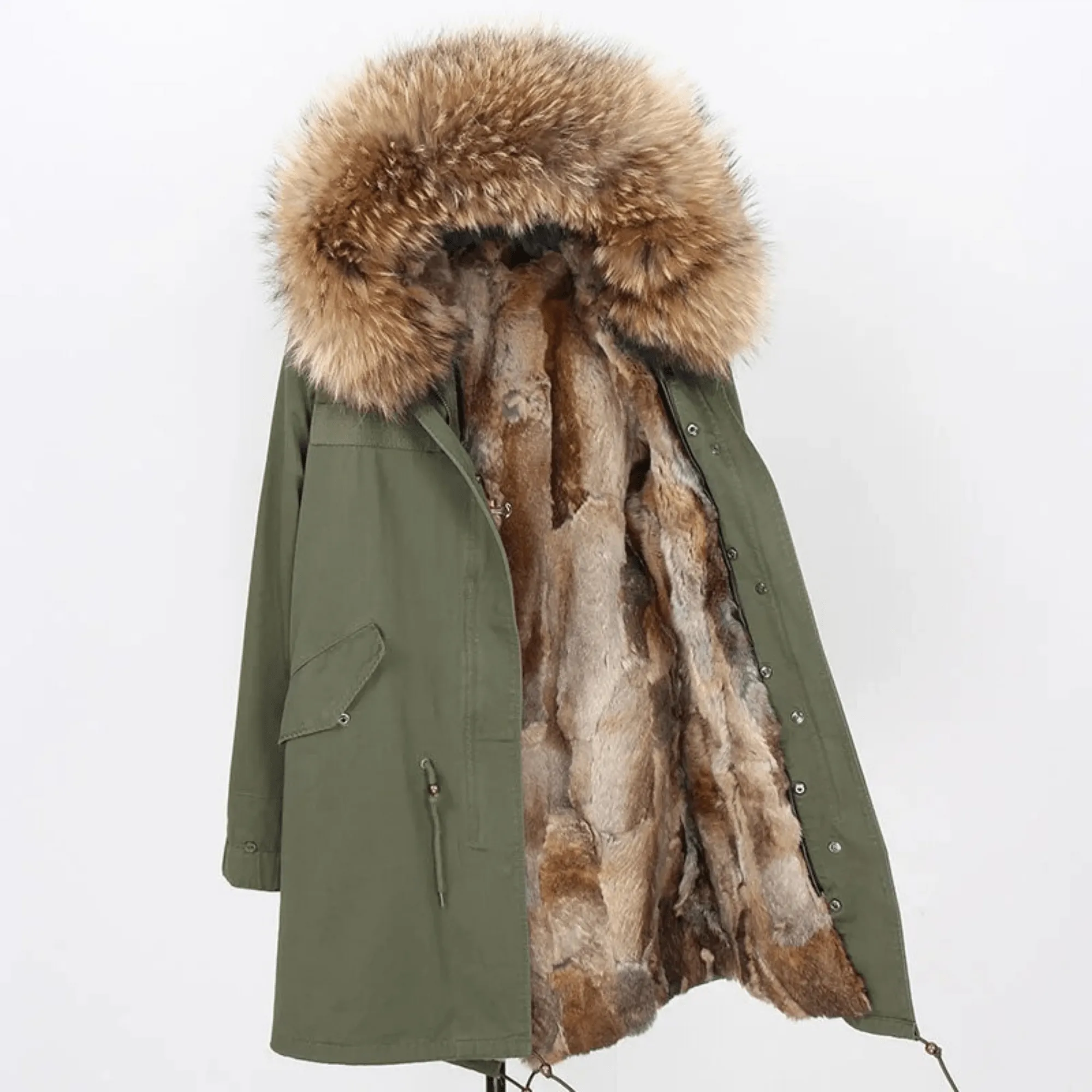 Women's Luxury Real Fur Waterproof Parka "Beta Style"