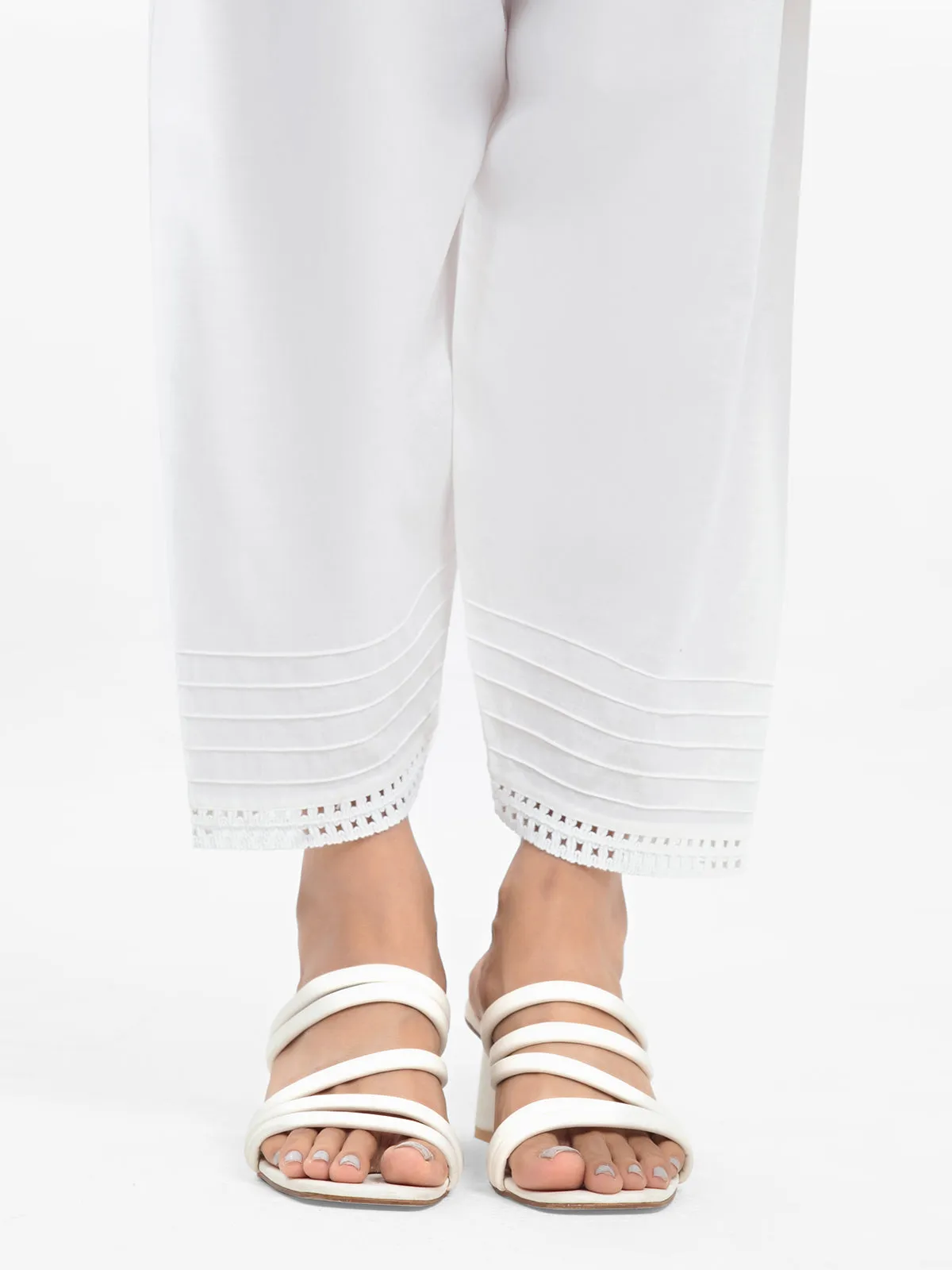 Women's White Shalwar - EWBSEB24-00001