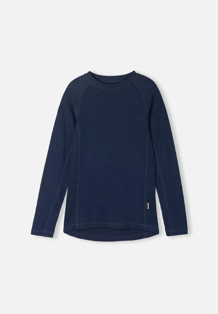 Wool / Bamboo Base Layer Set: Taitoa Navy