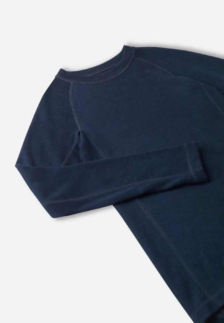 Wool / Bamboo Base Layer Set: Taitoa Navy